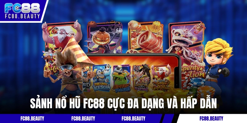 Sảnh nổ hũ FC88 cực đa dạng và hấp dẫn